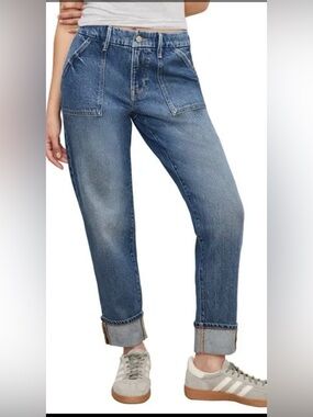 Good American The Weekender High Rise Slim Straight Jeans Size 6/28